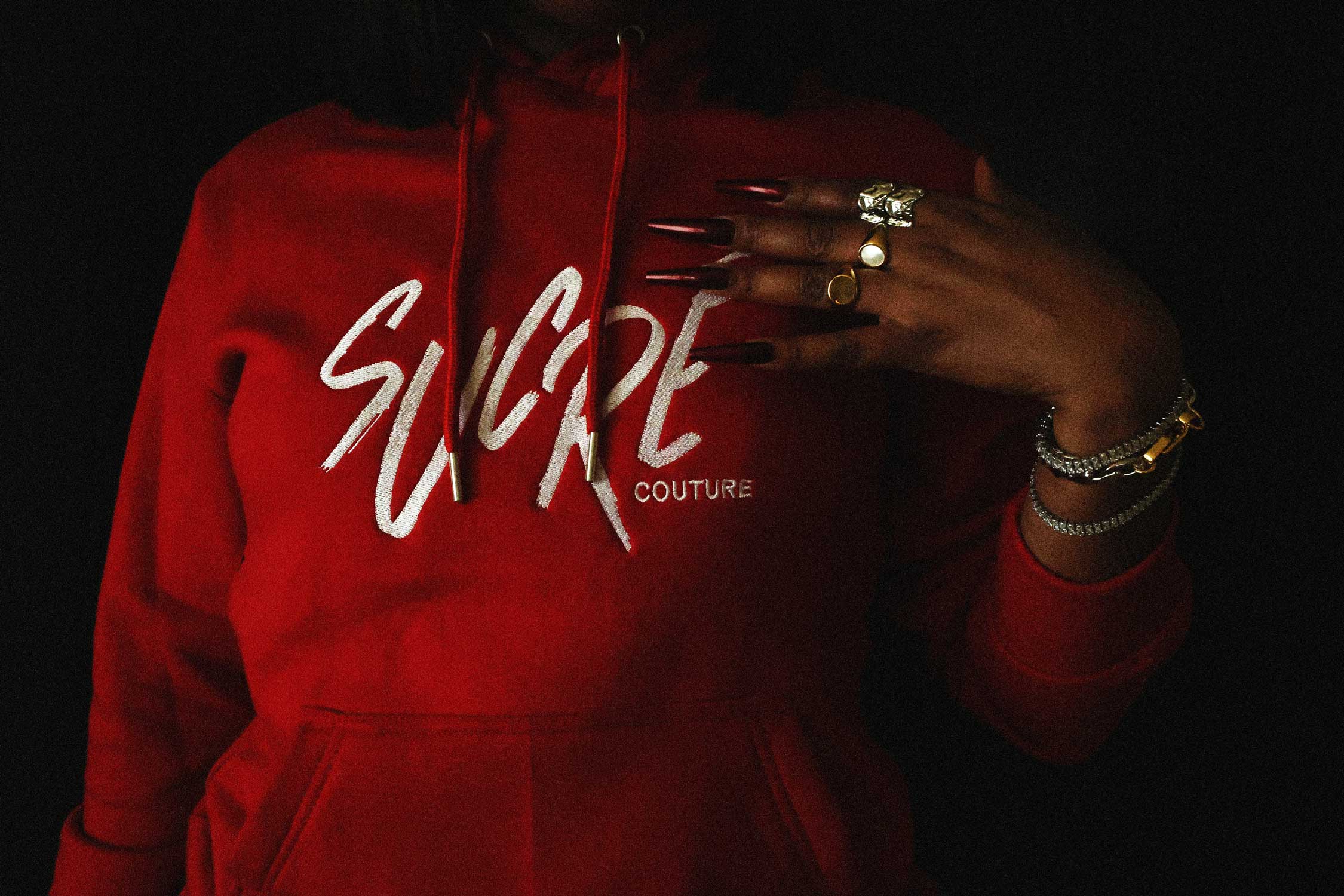 Sucré Hoodie Set (Rouge)
